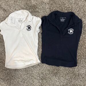 Primrose uniform Polo Shirts - White and Navy